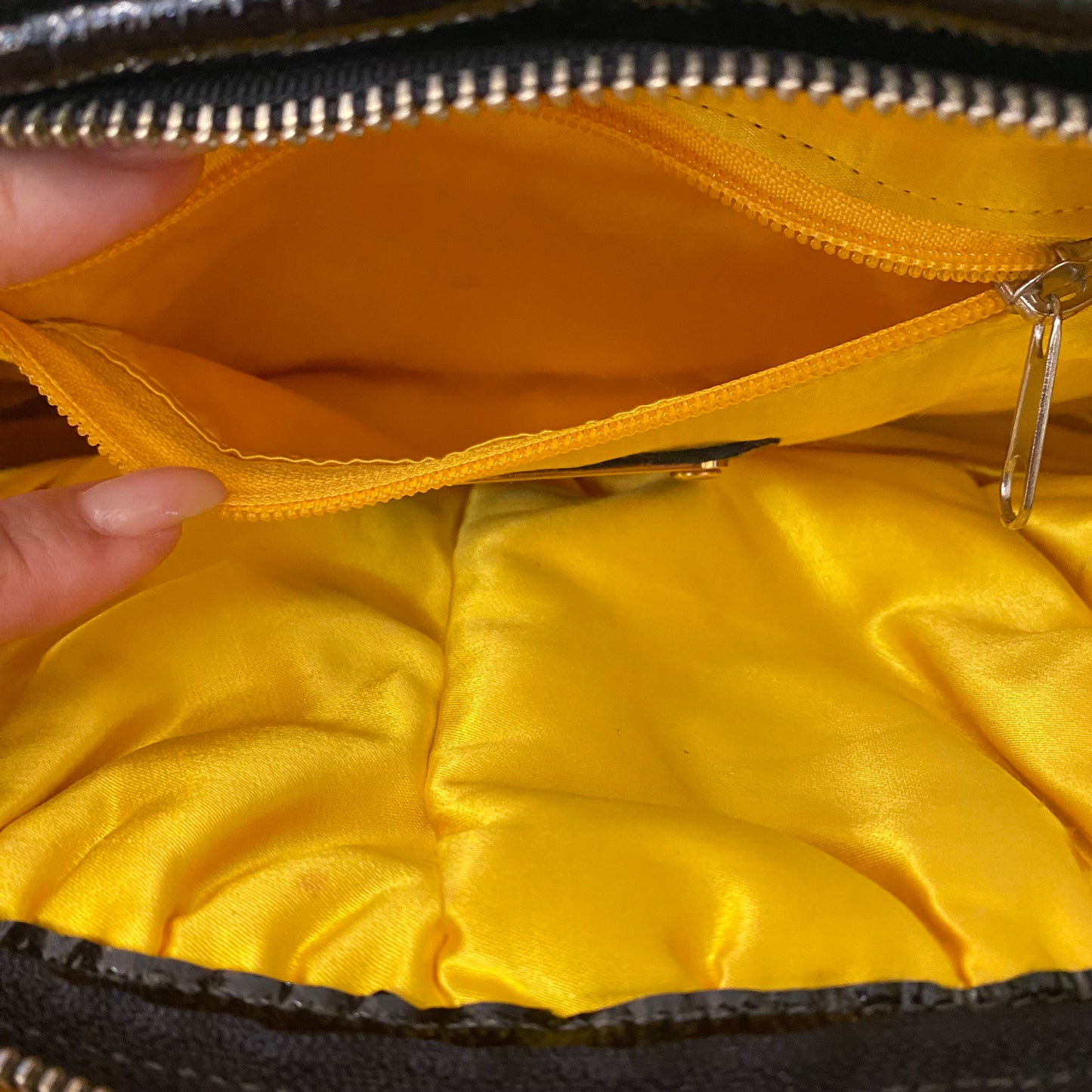 Elezar Black Patent Leather Clutch Wristlet Purse Bag