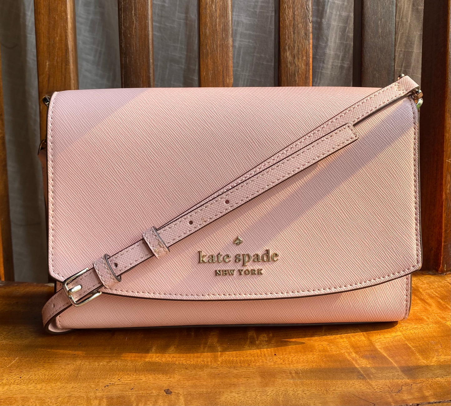 Kate Spade New York Carson Flap Convertible Crossbody Conch Pink