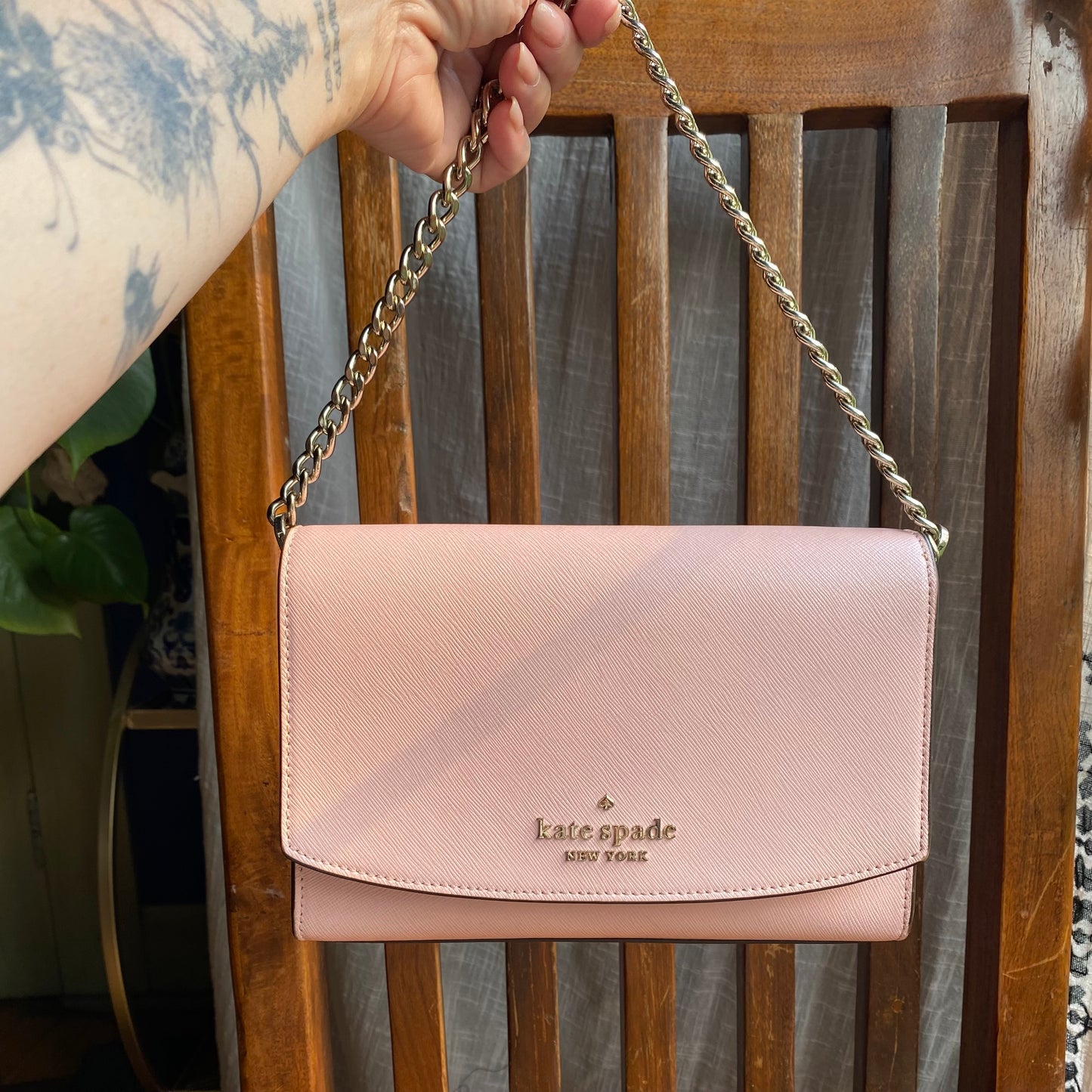 Kate Spade New York Carson Flap Convertible Crossbody Conch Pink