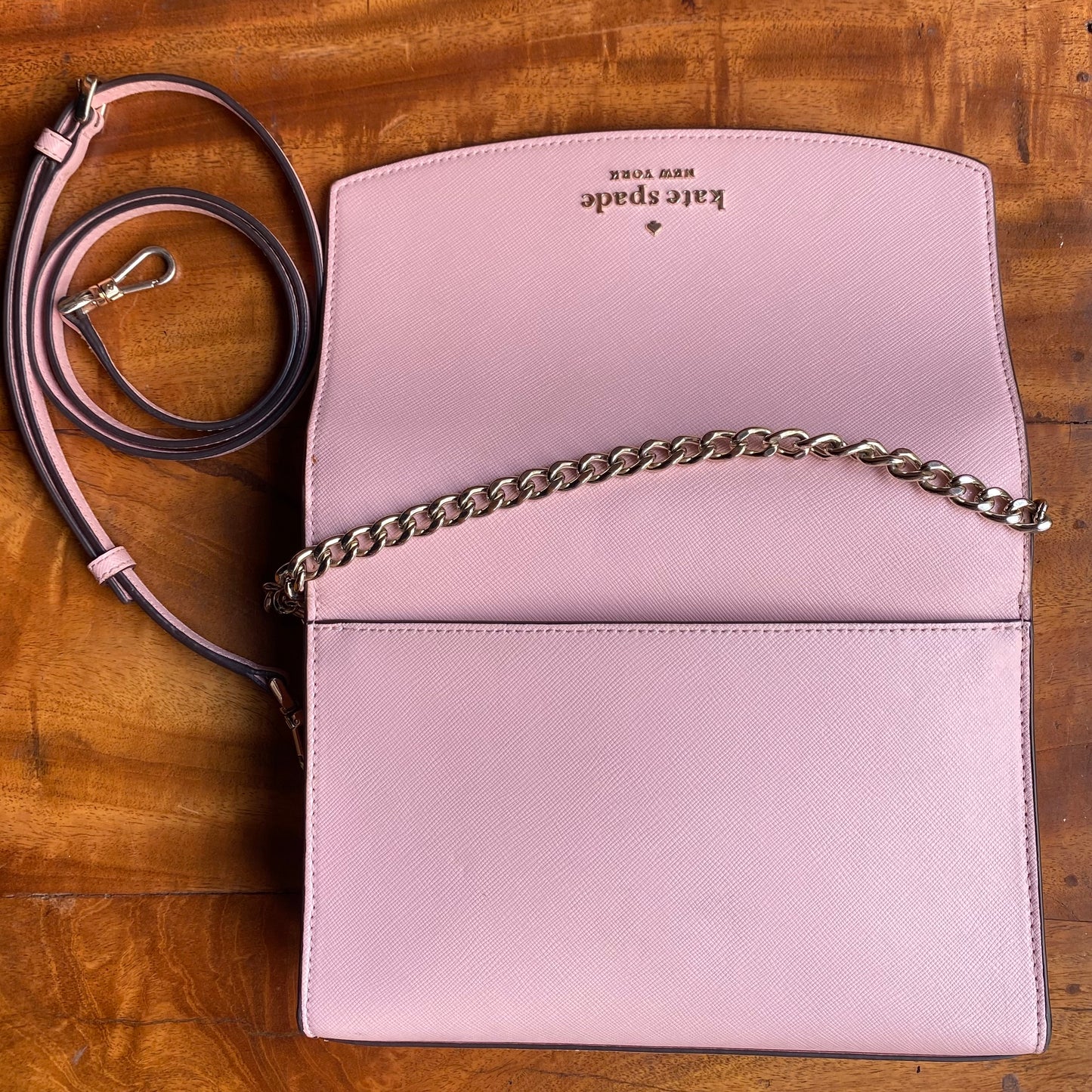 Kate Spade New York Carson Flap Convertible Crossbody Conch Pink
