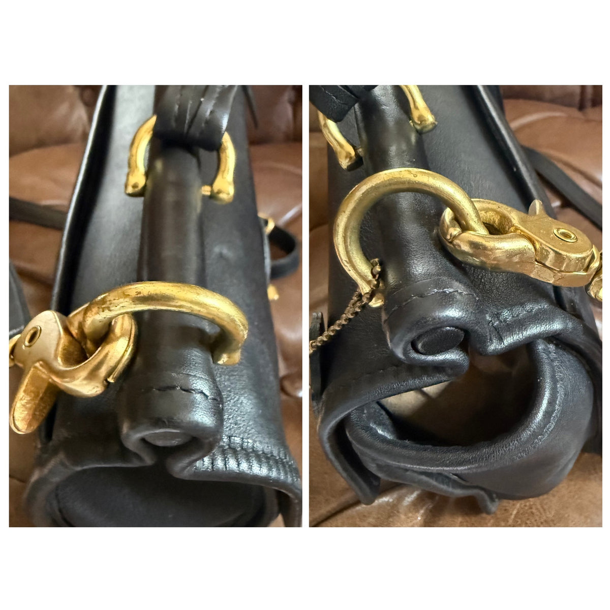 Vintage Coach Willis Bag Black Leather 9927 – 1998
