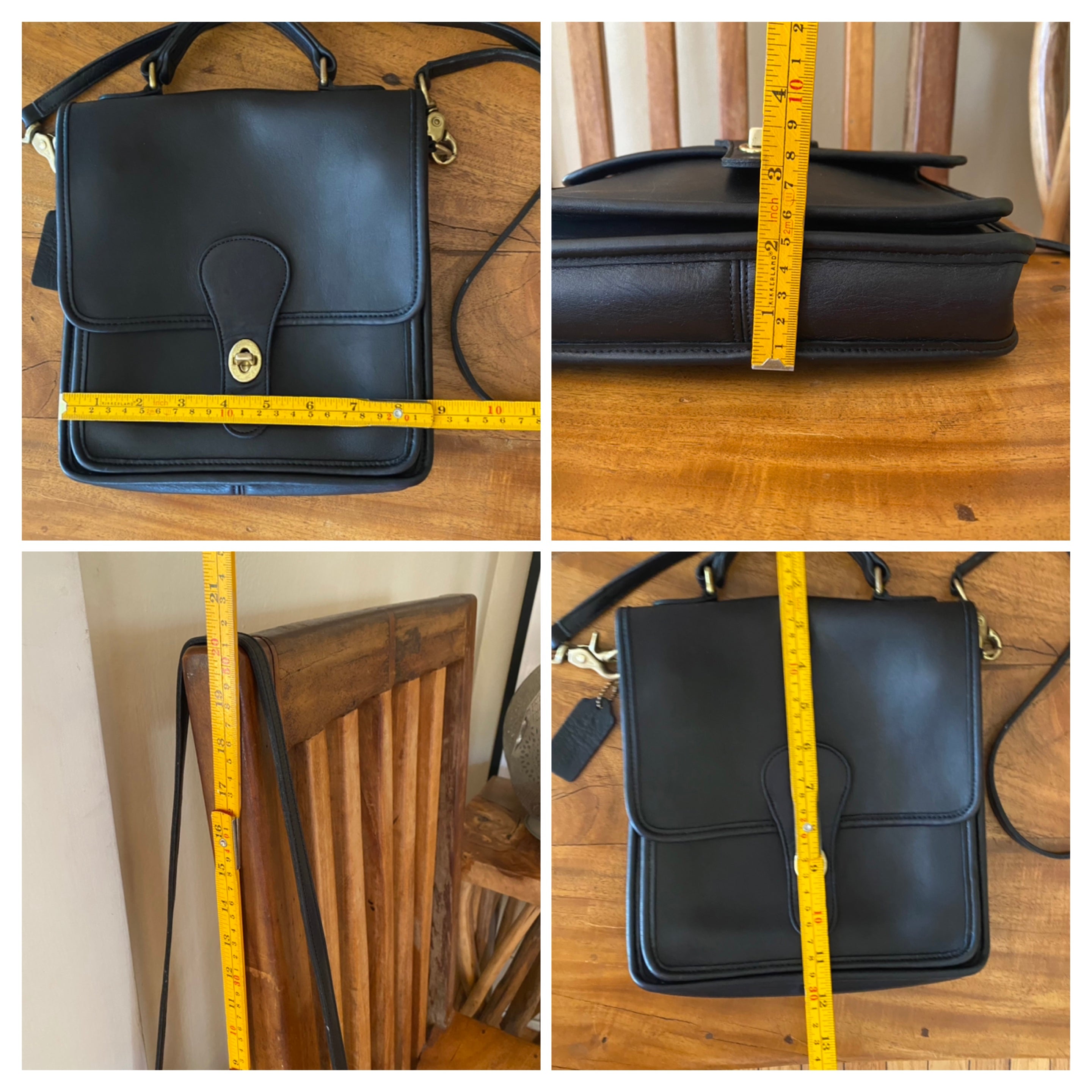 バッグ 60s Vintage Coach Station Bag Navy old Vintage COACH leather Navy blue Station bag – Alafair