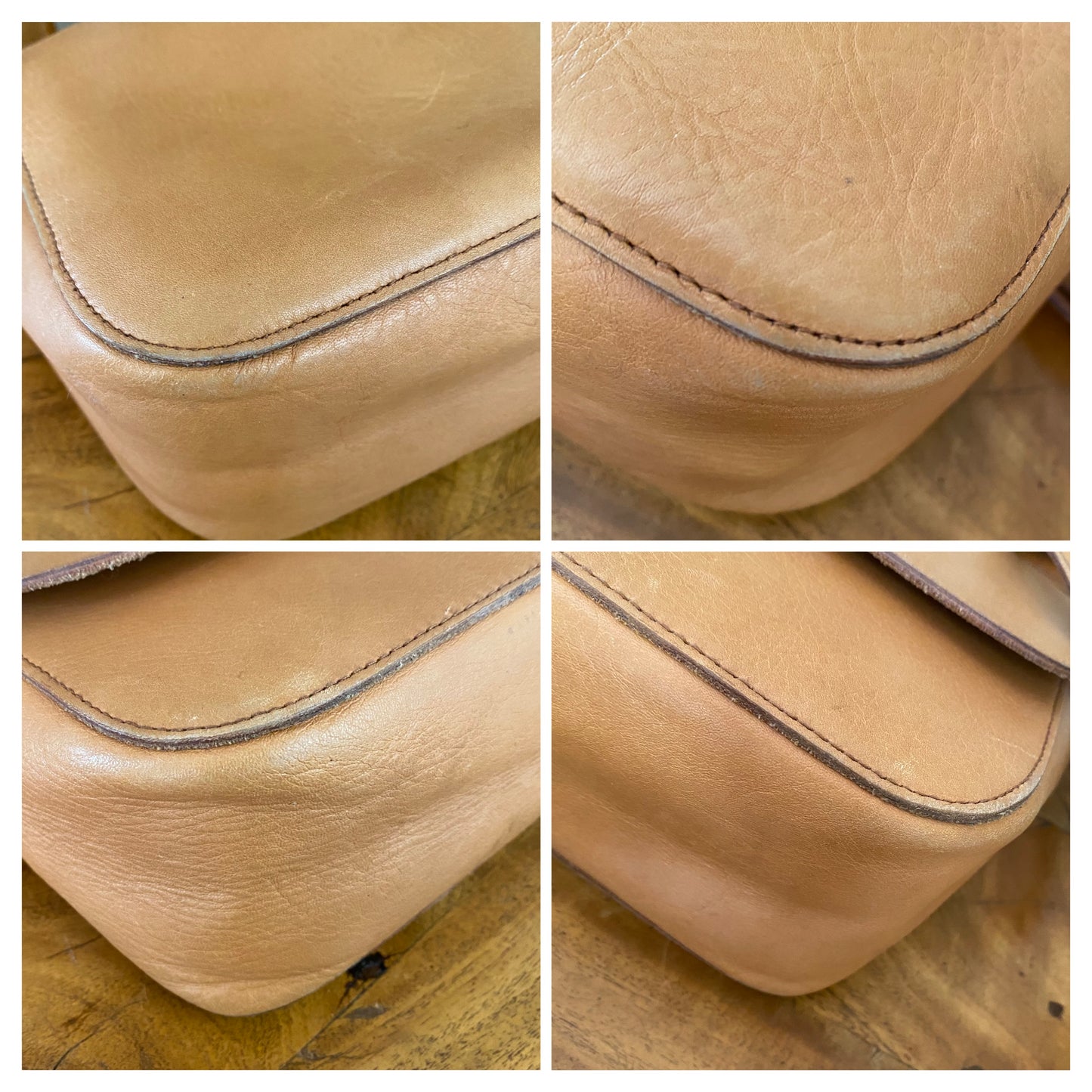 Madewell Abroad Shoulder Crossbody Leather Bag Camel