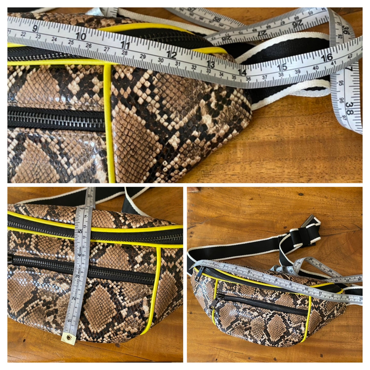 Topshop Fanny Pack Python Print