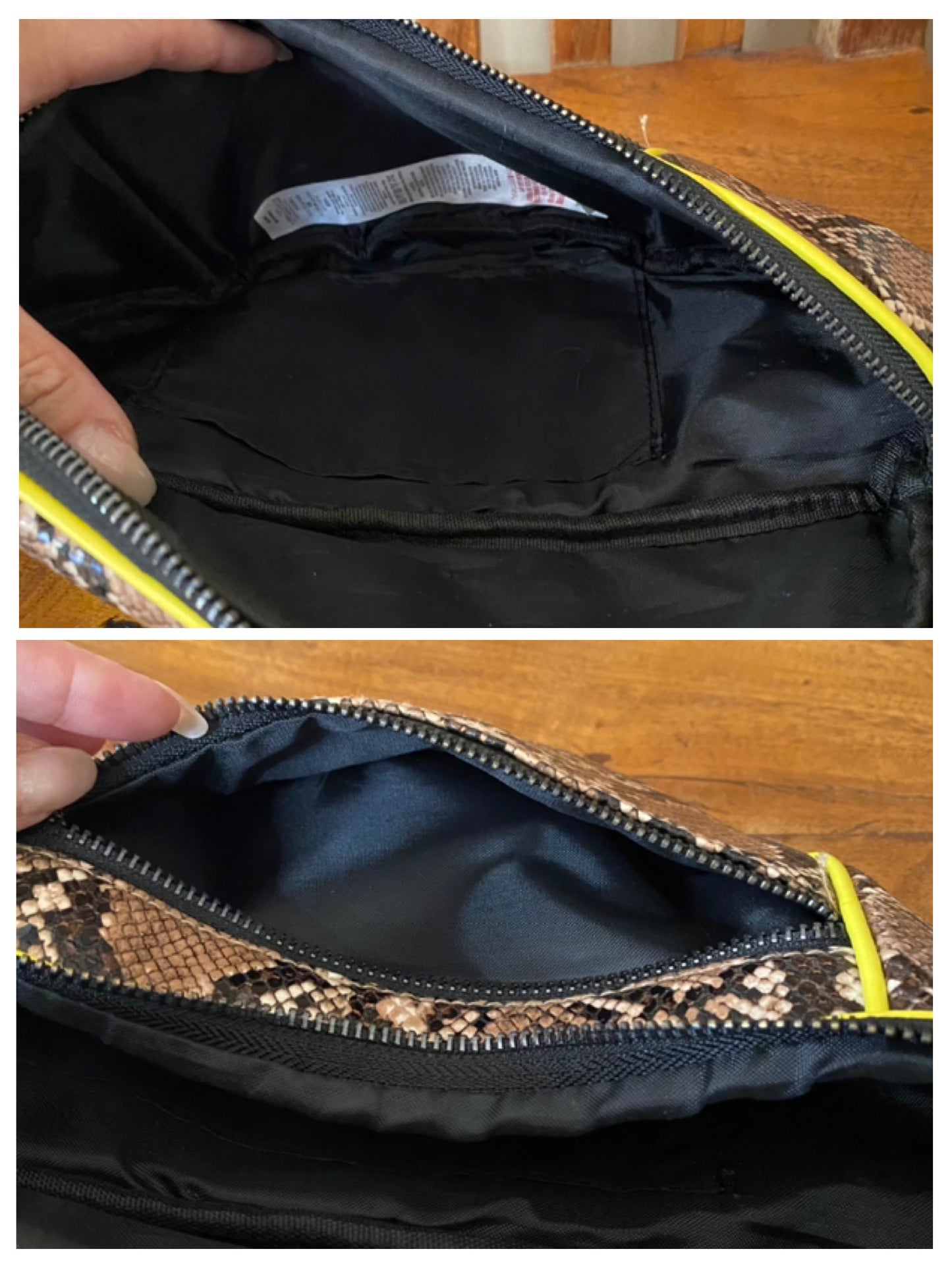 Topshop Fanny Pack Python Print