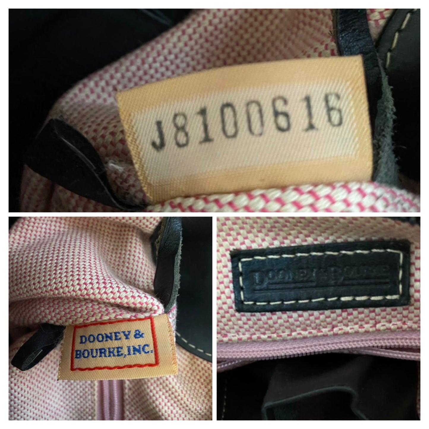 Dooney and Bourke | Black Pebble Grained Leather | Mini East West Slouch Hobo