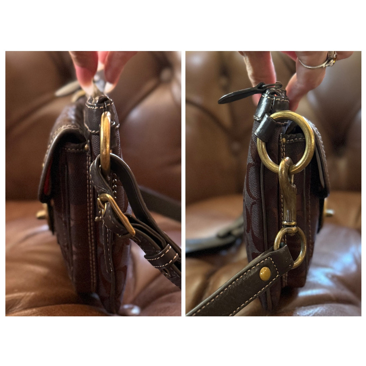 Coach Vintage Legacy Turnlock Waist Bag Brown