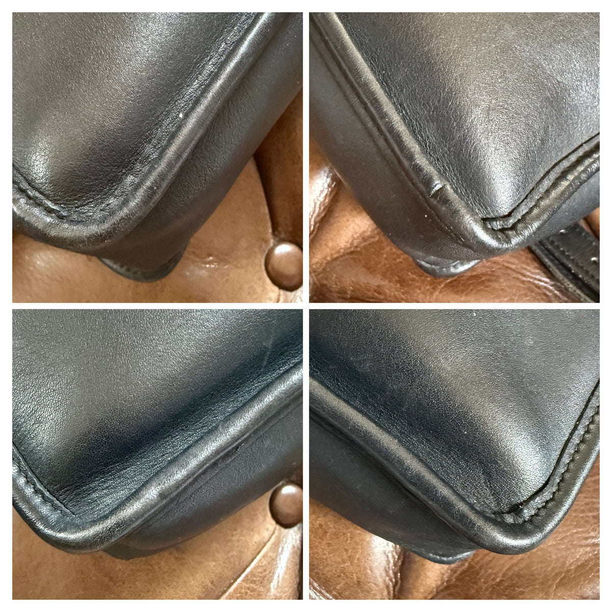 Vintage Coach Willis Bag Black Leather 9927 – 1998
