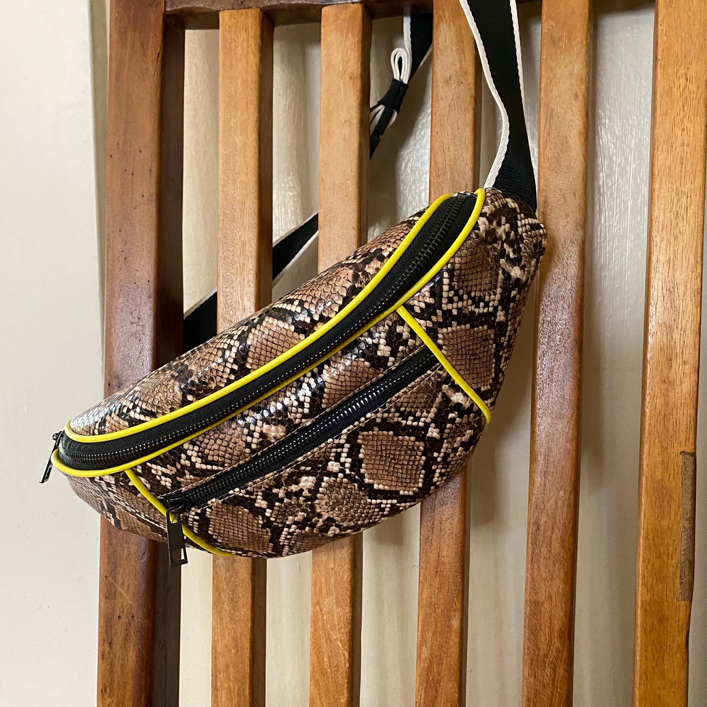 Topshop Fanny Pack Python Print