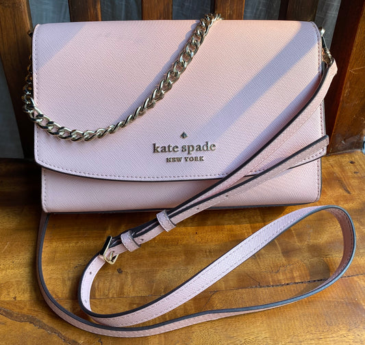 Kate Spade New York Carson Flap Convertible Crossbody Conch Pink