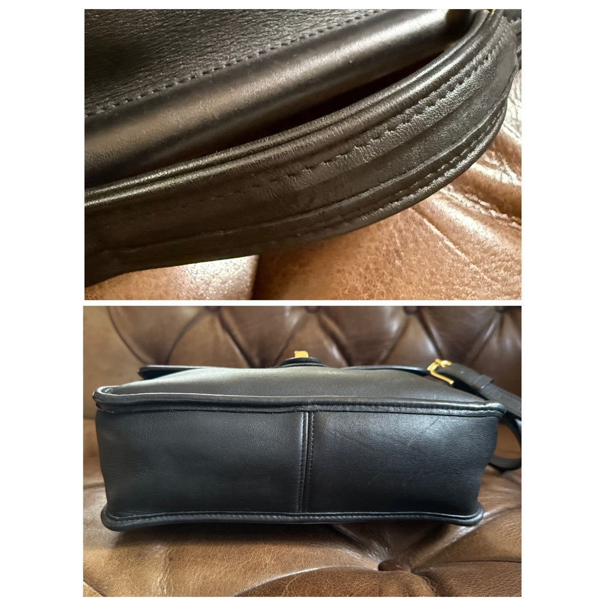 Vintage Coach Willis Bag Black Leather 9927 – 1998