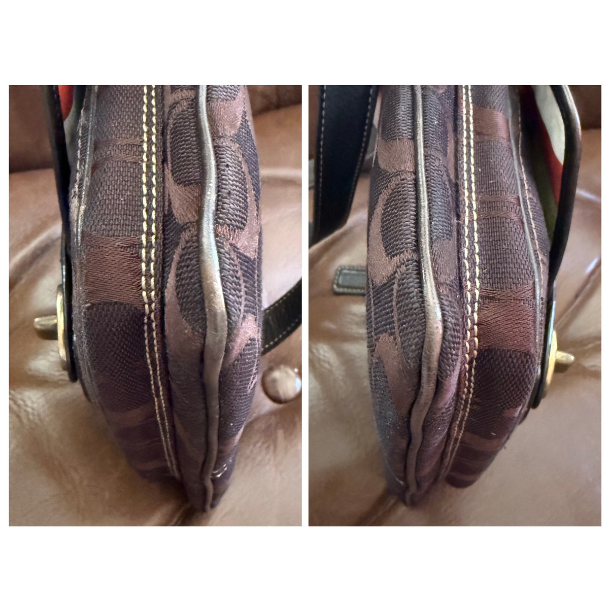 Coach Vintage Legacy Turnlock Waist Bag Brown